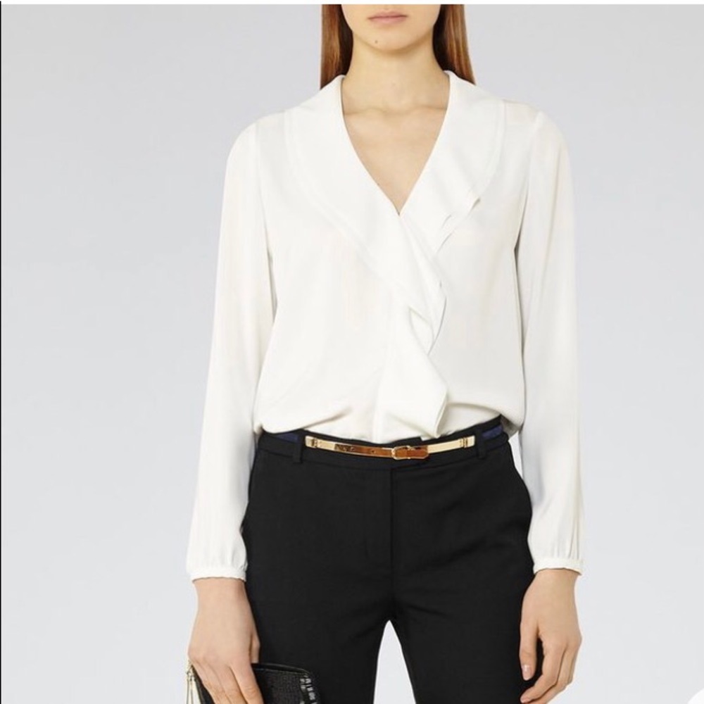 NWT Reiss Lolita duffle front blouse